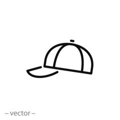 baseball cap icon vector