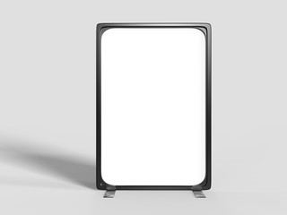 POS Sign & Tag Holder Signage. 3d render illustration.