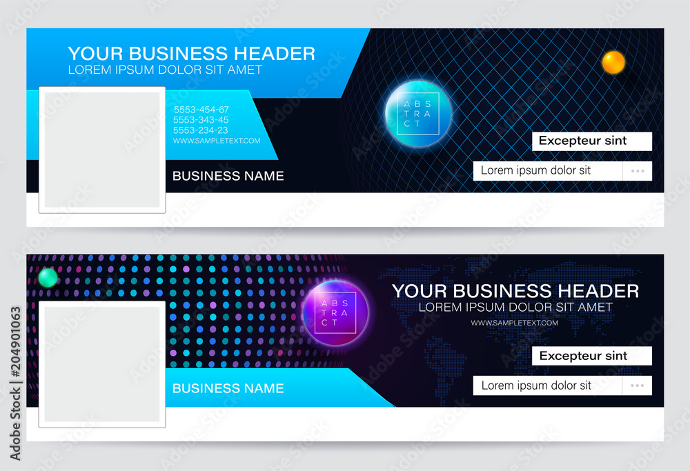 Poster design business header. abstract web banner design. header template. creative cover. web banner. vec