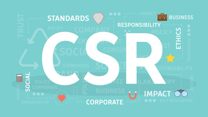 CSR concept illustration.