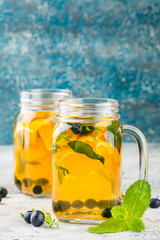 Orange Blueberry Detox Water