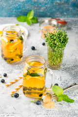 Orange Blueberry Detox Water