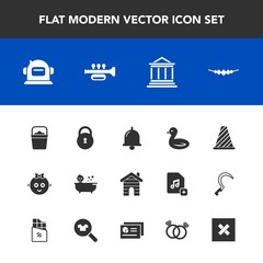 Modern, simple vector icon set with shower, wildlife, astronaut, real, money, bank, lock, accessory, sky, object, child, call, bell, business, science, cute, kid, bath, building, helmet, road icons