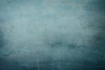 Obraz na płótnie Canvas old blue canvas painting draft detail, background or texture