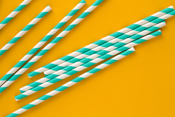 Obraz premium Group of cardboard tubes for cocktails