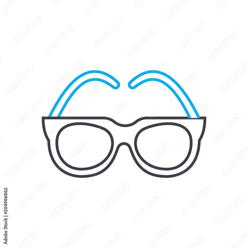 Poster persistent studies vector thin line stroke icon. persistent studies outline illustration, linear sig