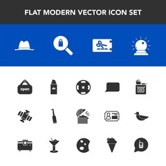 Modern, simple vector icon set with station, tooth, perfume, beauty, money, discount, electric, template, casino, price, orbit, brush, coffee, hat, shop, cooking, female, modern, business, call icons