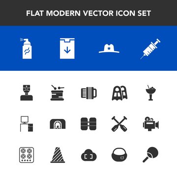 Modern, simple vector icon set with christmas, graffiti, accordion, drum, fireplace, dentist, sound, music, warm, grunge, cylinder, sign, musical, drink, sea, west, home, fire, tank, desk, work icons