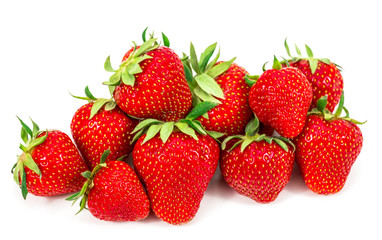 strawberry on white background