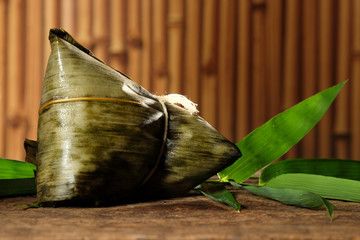 Zongzi or Traditional Chinese Sticky Rice Dumplings.