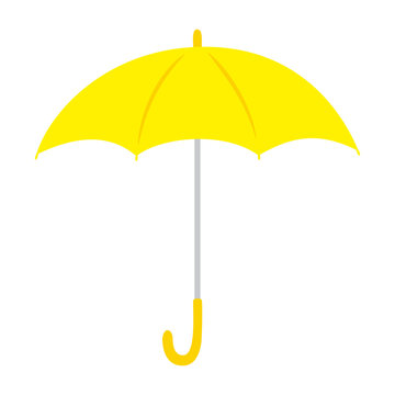 黄色い傘　イラスト