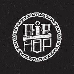 print on shirt or poster of hip hop