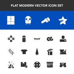 Modern, simple vector icon set with space, food, pepper, human, person, beauty, snack, background, contact, nature, game, butterfly, holiday, fiction, sign, shirt, flag, spice, fun, alien, tie icons