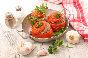 stuffed tomato with beef