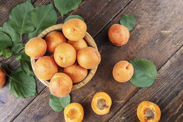 Naklejka na ściany i meble apricots for making jam
