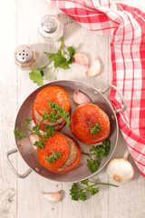 stuffed tomato with beef