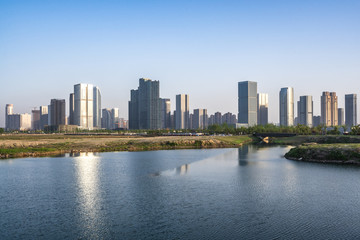 Fototapeta na wymiar panoramic cityskyline