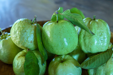 Freshness guava fruits.