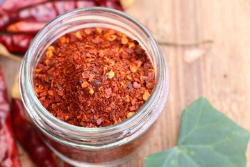 Cayenne pepper with dried