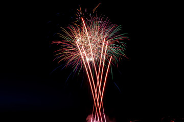 Fireworks in the Night Sky
