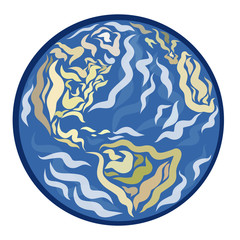 Planet earth, abstract image, pattern