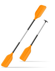 paddle for kayak or canoeing vector illustration