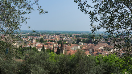 marostica, veduta, panorama, pianura veneta, scacchi, piazza scacchi, veneto, italia, prosecco
