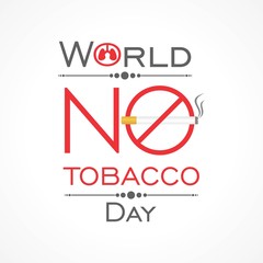 Fototapeta premium Vector Illustration Of World No Tobacco Day