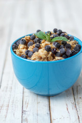 nutritious healthy breakfast porridge porridge with berries