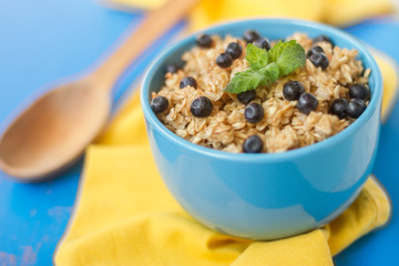 nutritious healthy breakfast porridge porridge with berries