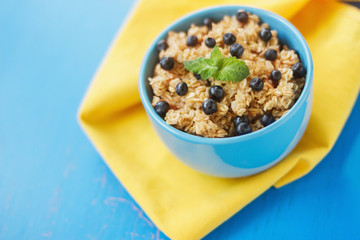 nutritious healthy breakfast porridge porridge with berries