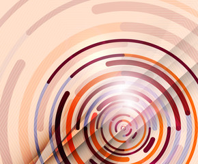 Circular lines, circles, geometric abstract background