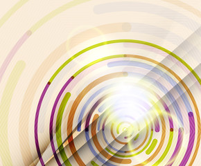 Circular lines, circles, geometric abstract background