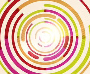 Circular lines, circles, geometric abstract background