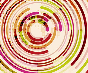 Circular lines, circles, geometric abstract background