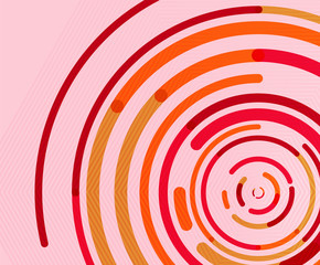 Circular lines, circles, geometric abstract background