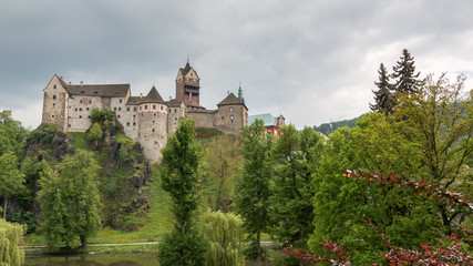 Burg Loket, Ritterburg in der N&auml;he von Karlsbad, Tschechische Republik