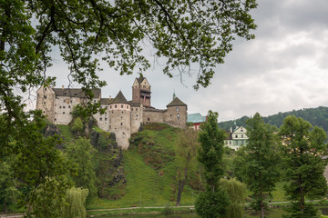 Burg Loket, Ritterburg in der Nähe von Karlsbad, Tschechische Republik