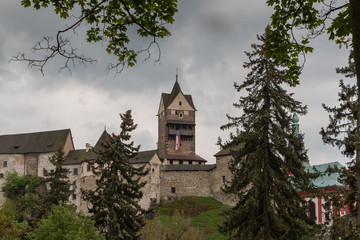 Burg Loket, Ritterburg in der Nähe von Karlsbad, Tschechische Republik