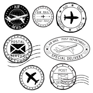 Postal elements. Postmarks, ink stamps