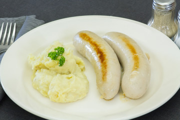 boudin blanc et purée
