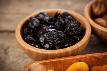 A mix of dried fruit