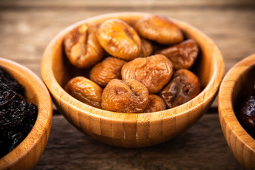 A mix of dried fruit