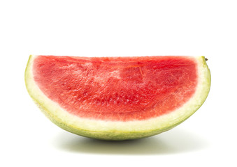 Fresh Seedless Summer Watermelon on a White Background