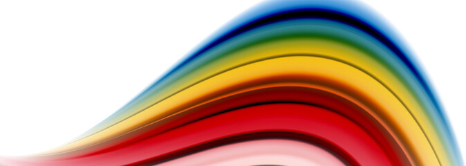 Abstract wave lines fluid color stripes. Vector artistic illustration for poster or web banner