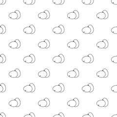 Farm eggs pattern vector seamless