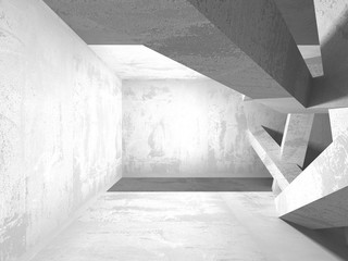 Obraz premium Abstract geometric concrete architecture background