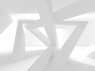 Abstract Modern White Architecture Background
