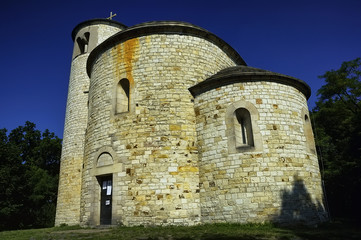 Fototapeta na wymiar Rotunda saint Jiri a saint Vojtech