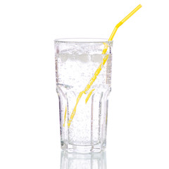 Glass carbonated water